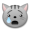 Crying Cat Face emoji on LG